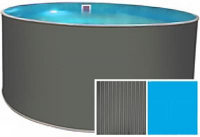 Сборный бассейн Гигабасс (ЛАГУНА) вкапываемый ТМ594 круглый 250х150 см (платина)